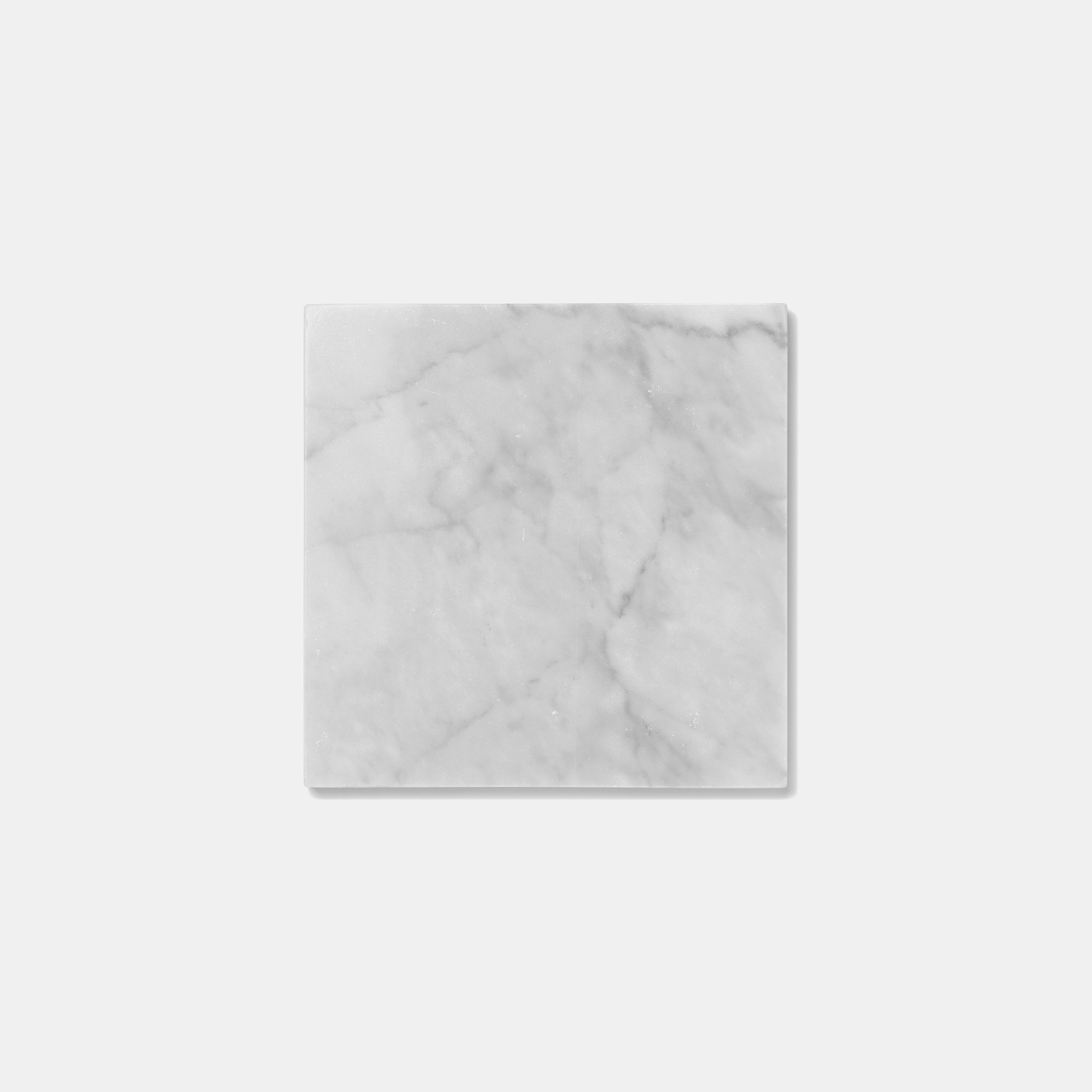 MARBLE DISPLAY PLATE - Bianco Carrara