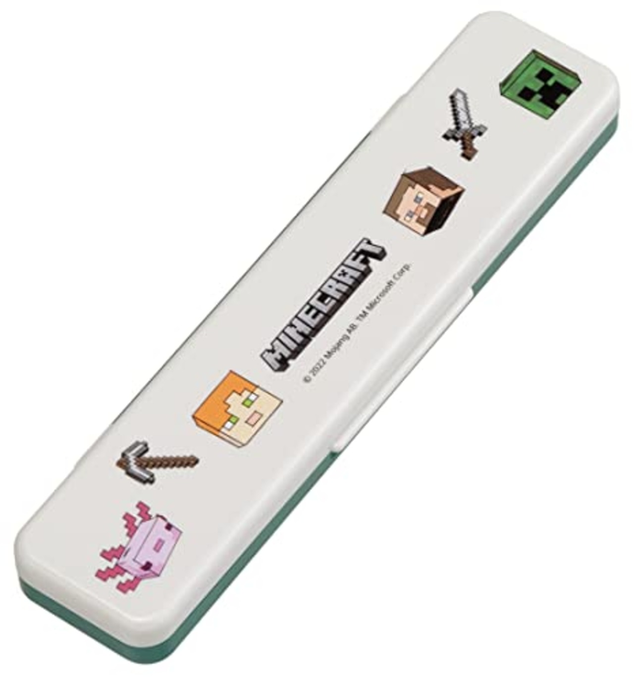 スケーター(Skater) 箸 スプーンセット 弁当 大人用 抗菌 コンビセット 18cm カチャカチャ鳴らない 日本製 マインクラフト エクスプローラー モア Minecraft CCS3SAAG-A