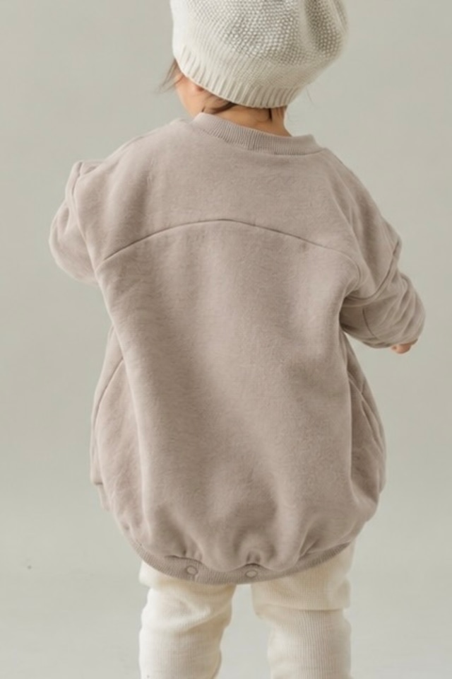 〈 MOUNTEN. 26AW 〉 sweat wide crewneck / BT10-0408a / BABY / mocha