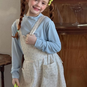 春韓国風花柄オールインワン