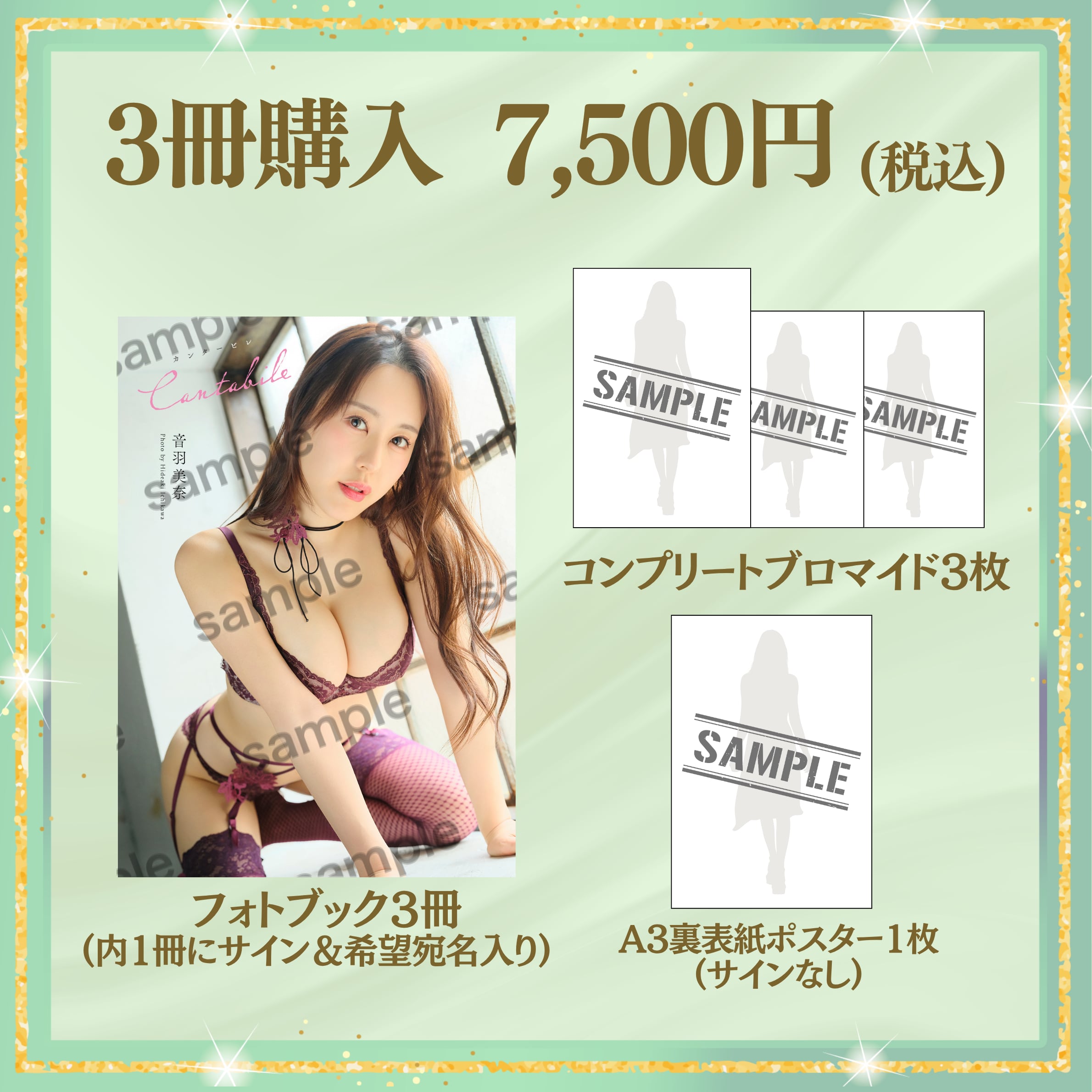 【フォトブック3冊】音羽美奈(みなぽち) 1st. フォトブック「Cantabile」(特典付き) 【AIPB-0118】