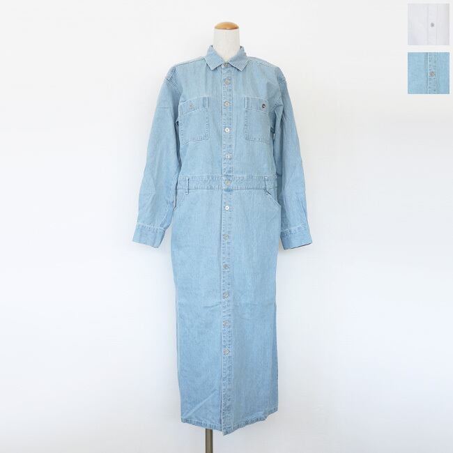 MICA&DEAL (マイカアンドディール) ワンピース デニム 長袖 ロング Iライン 0126104030