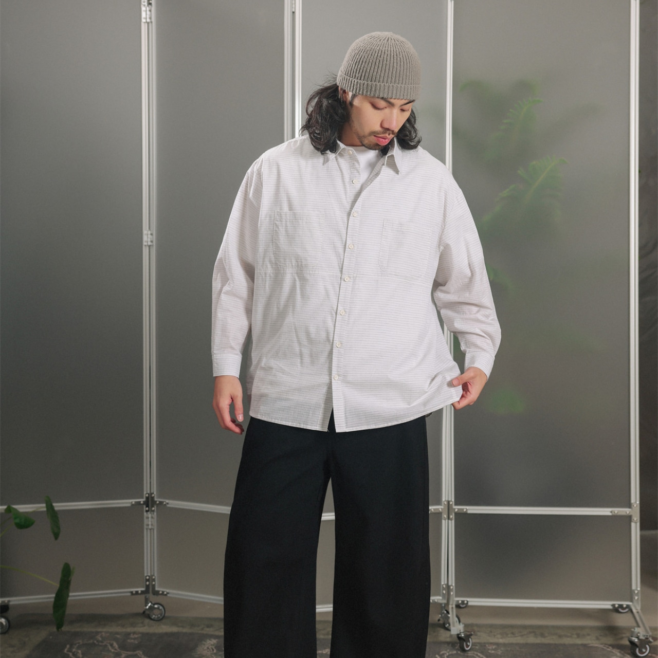 ストライプ・オーバーシルエットシャツA2125 - 17