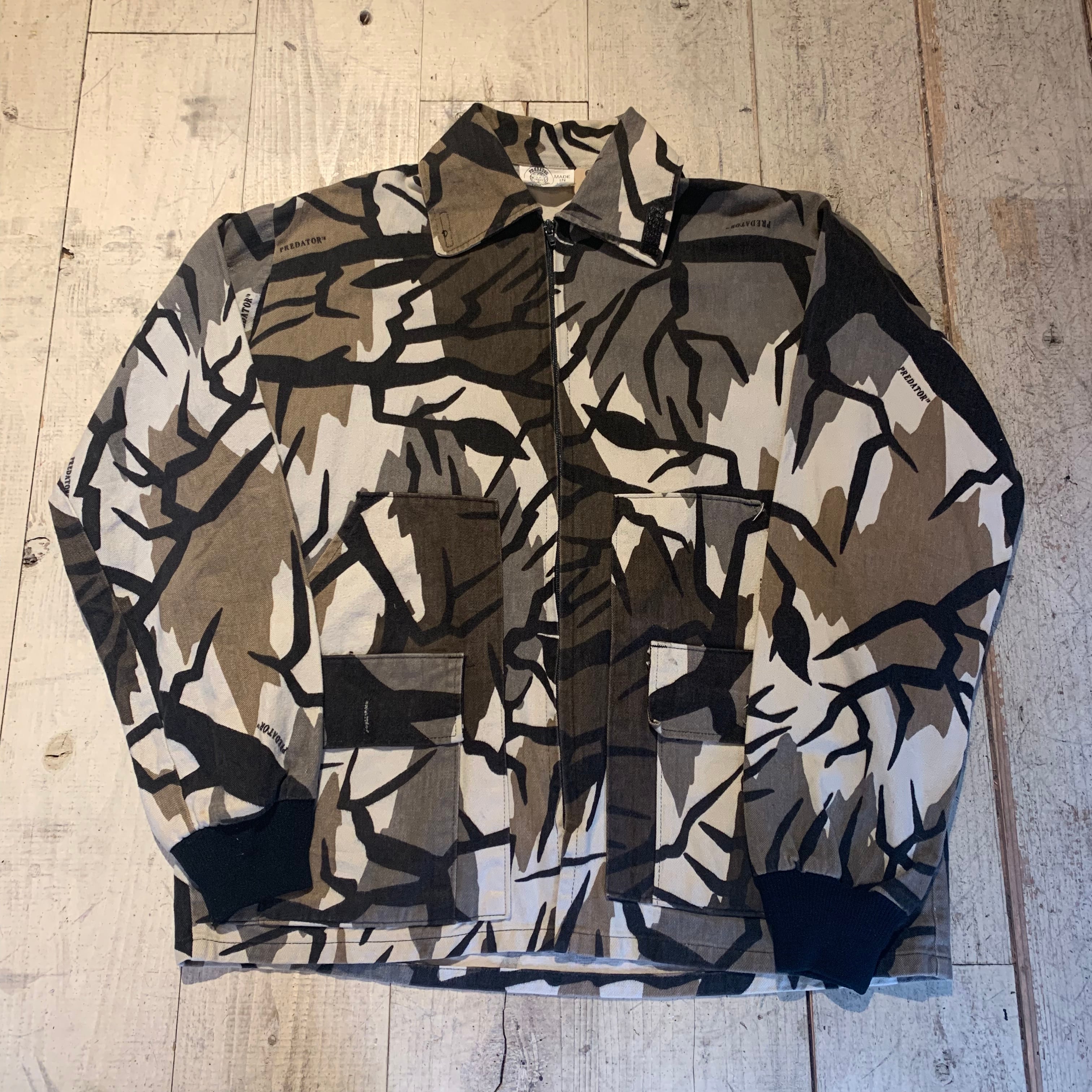 80〜90s PREDATOR CAMOUFLAGE ジャケット USA製 sandiegokidsdentist.com