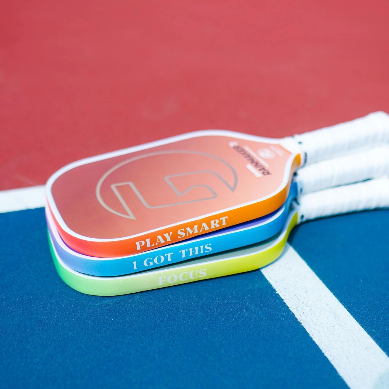 PICKLEBALL PADDLE EDGE GUARD TAPE 20ｍｍ（Multicolor Ombre/メッセージ入り 3カラー）（3個入り）【1E80589】