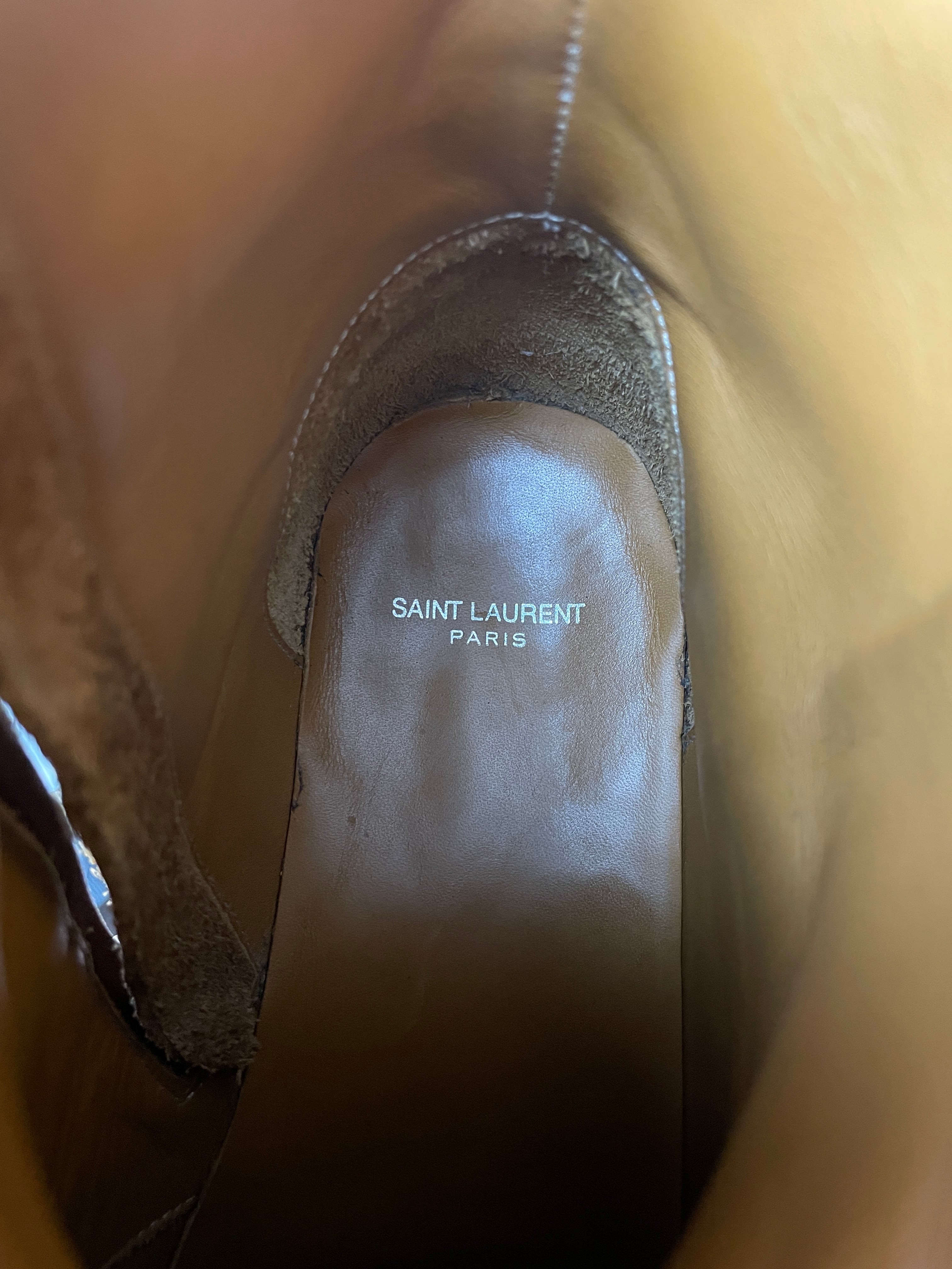 SAINT LAURENT by Hedi Slimane - SS15 Suede Side-Zip Boots 43