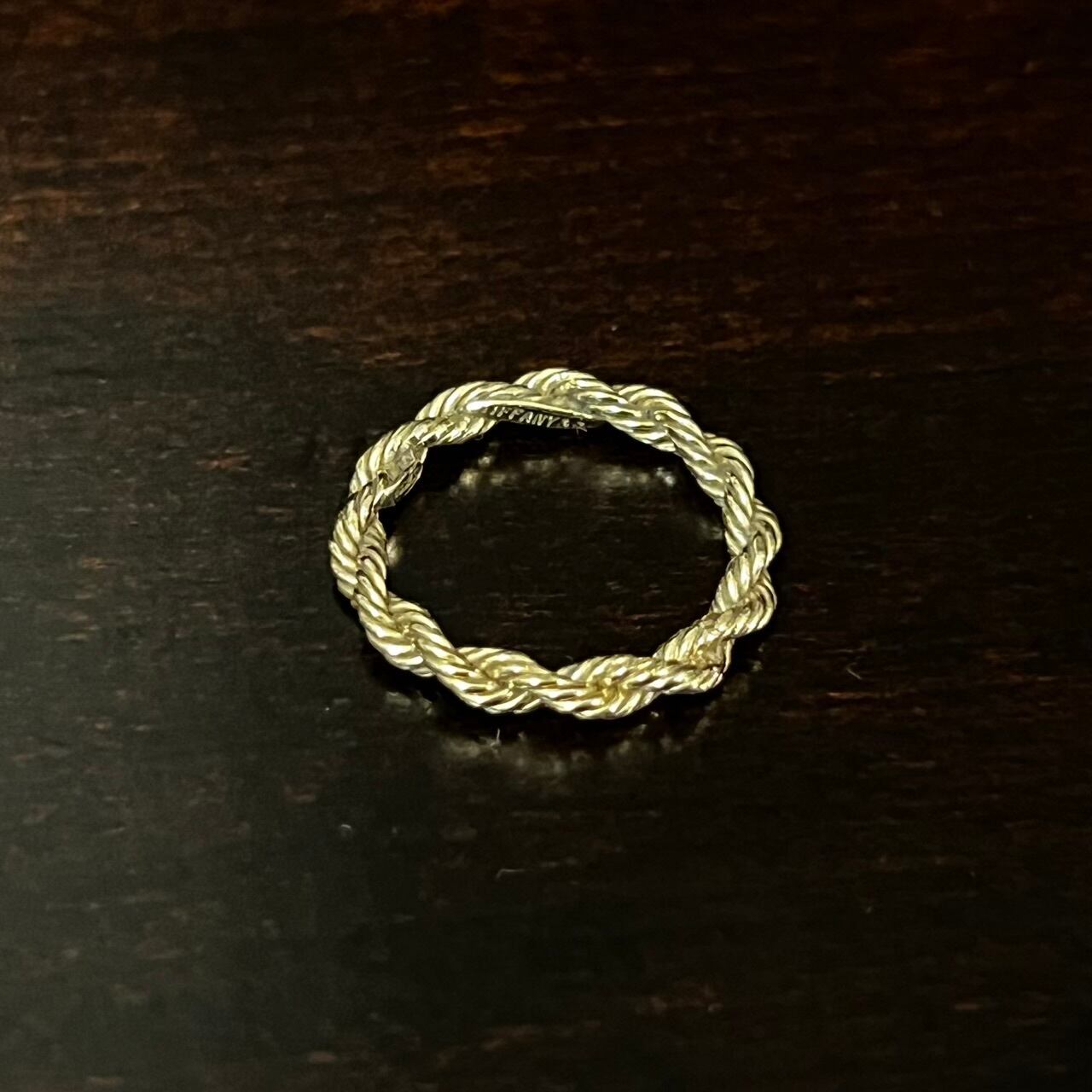 ティファニー 18K ツイスト リング ヴィンテージ MBZ692