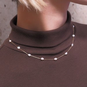 あこやケシパールK18YGネックレス【WEB限定】A55742/B55743