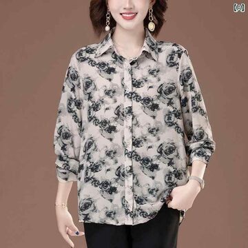 LEONARD 半袖 ポロシャツ ブラウス 花柄 鳥 ボタニカル XL相当 楽天 