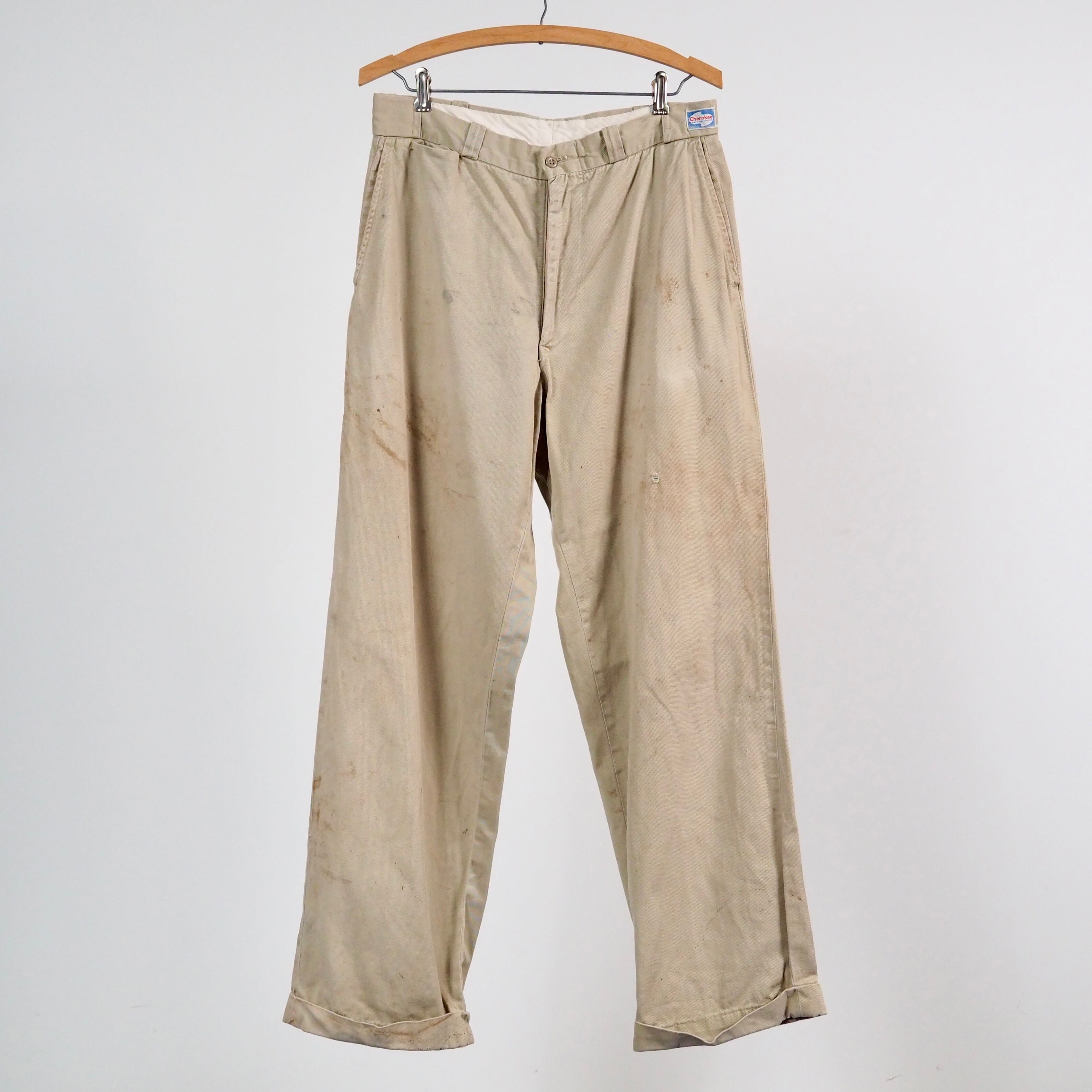 60's Cherokee khaki chino pants w32 usa製 チノパン