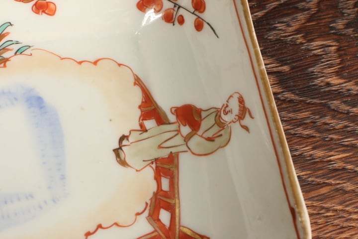 伊万里焼 色絵 人物松竹梅文 長皿 通りもの | (有)新原美術