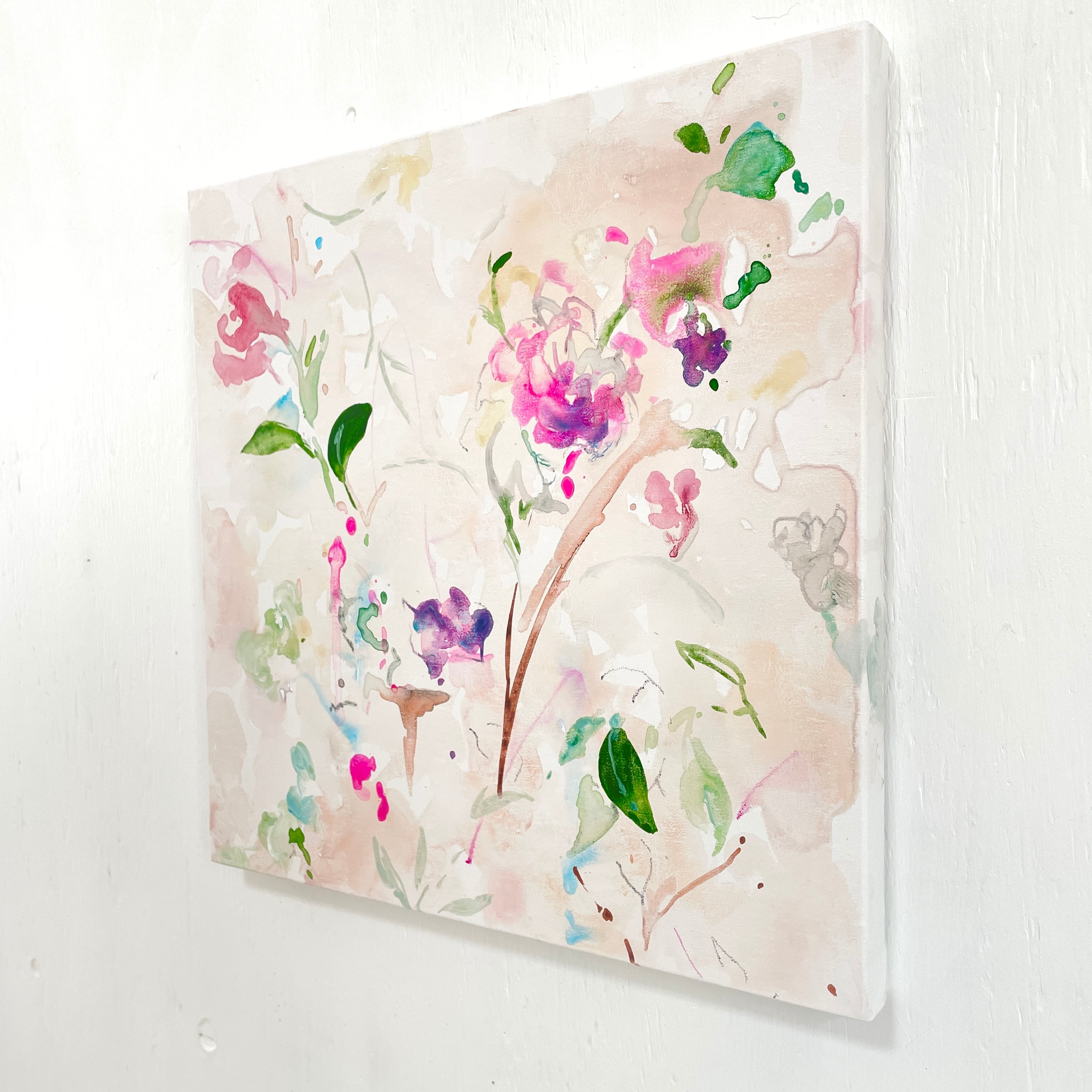 Dancing flowers No.153 − 花の抽象画（原画・一点物） | Ikumi