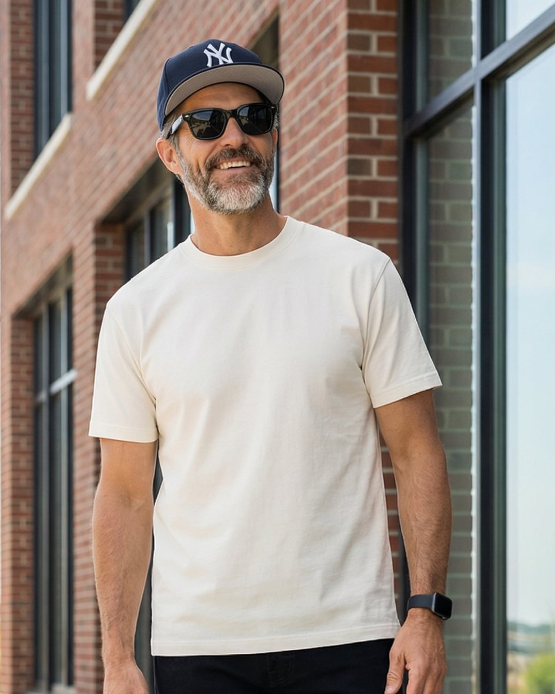 クルーネック 半袖カットソー 2色 A0117