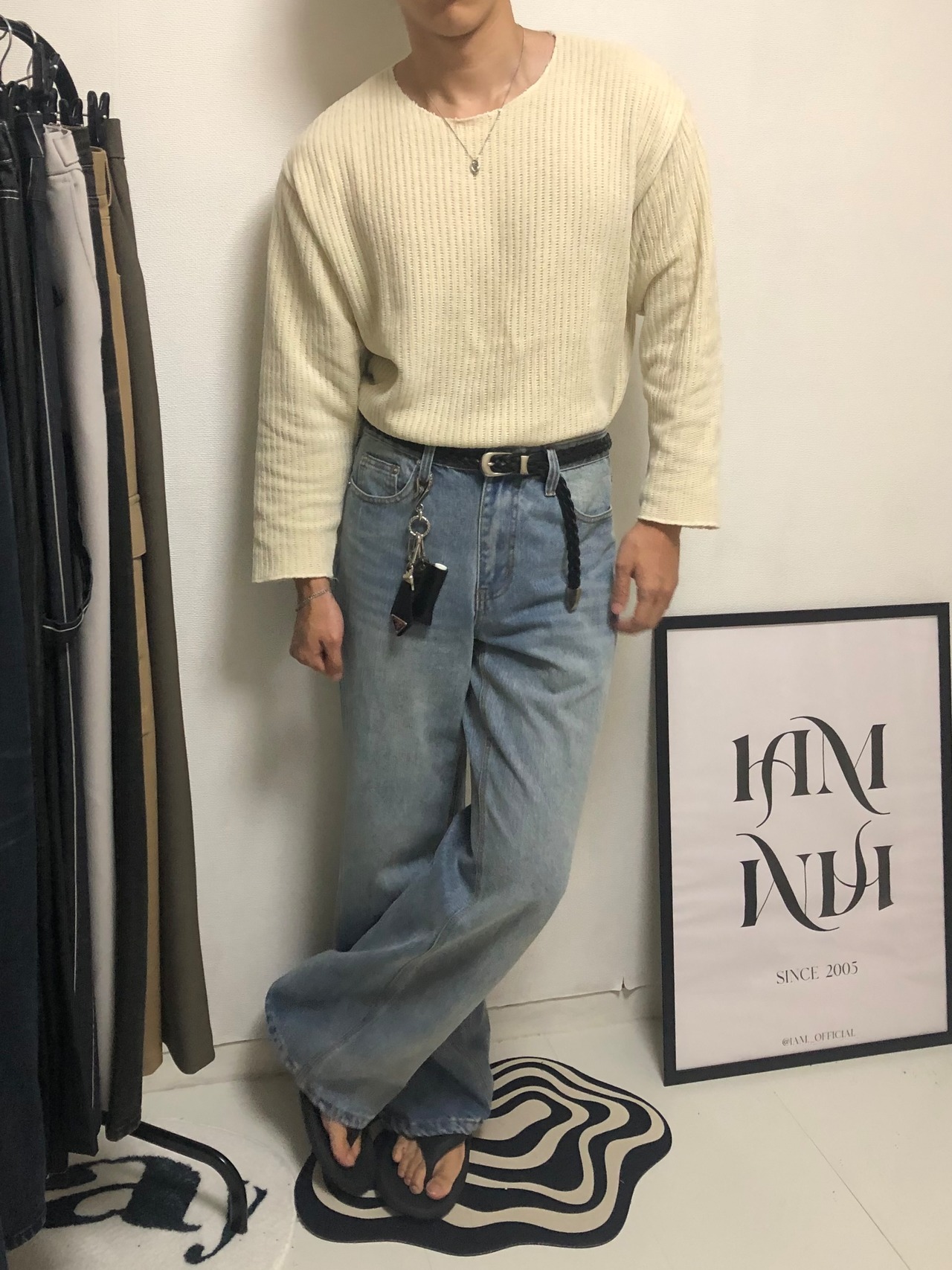 Relaxed Boots-cut Denim [Light Blue] - 5