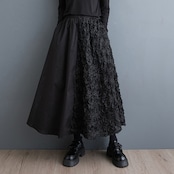 3Dフラワー ロングスカート 00283