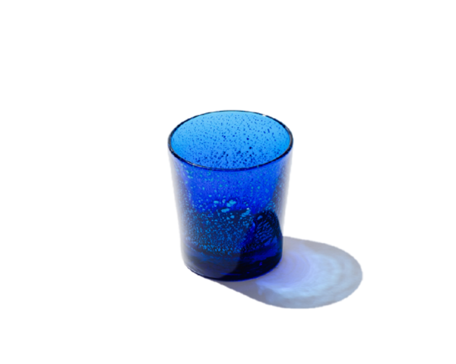 天の川てぃんがーらグラス（青水/クリア）