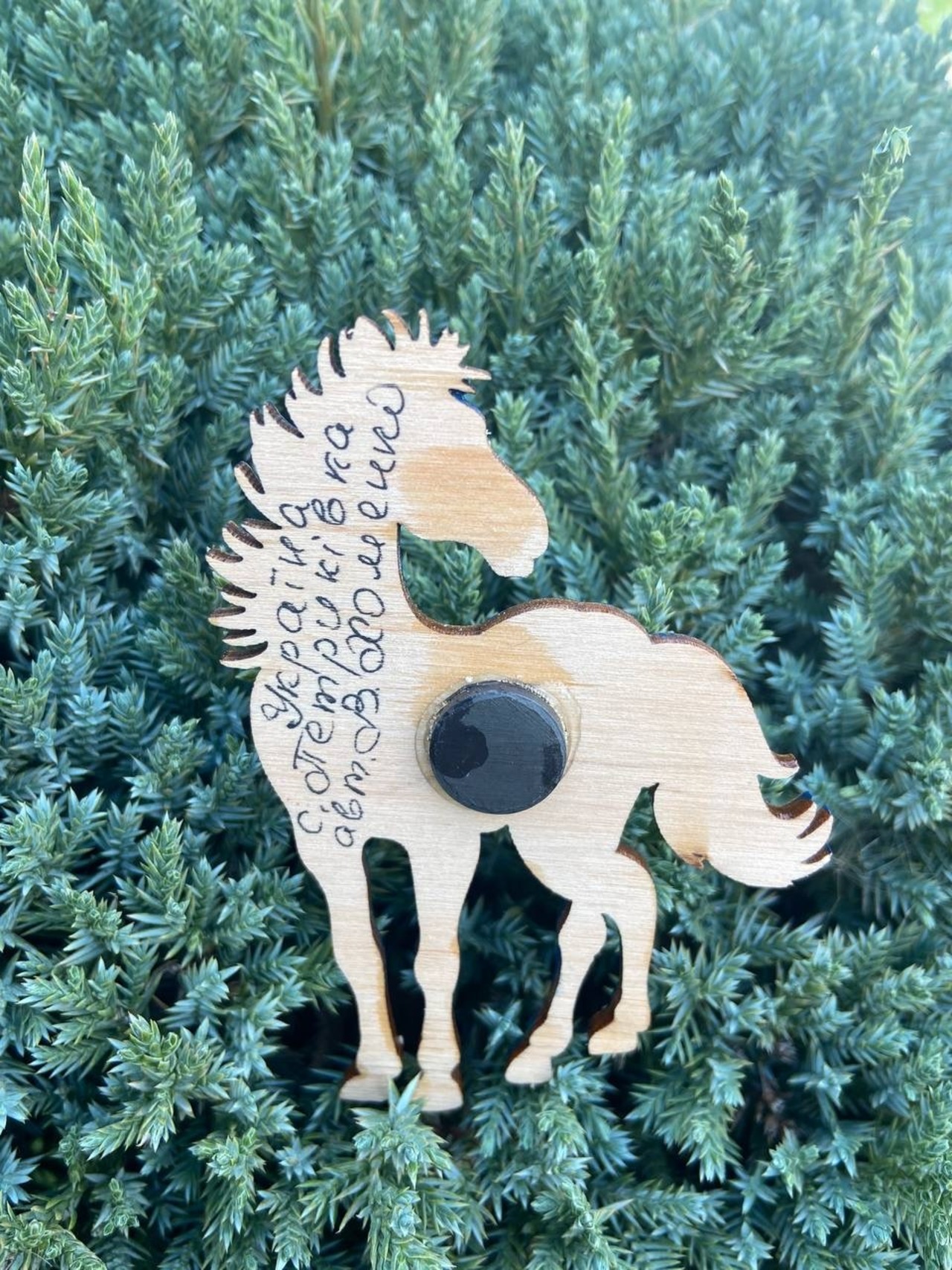 ペトリキフカ塗りのマグネット 2026/午年モデル　馬（Khomenko製作） - 4