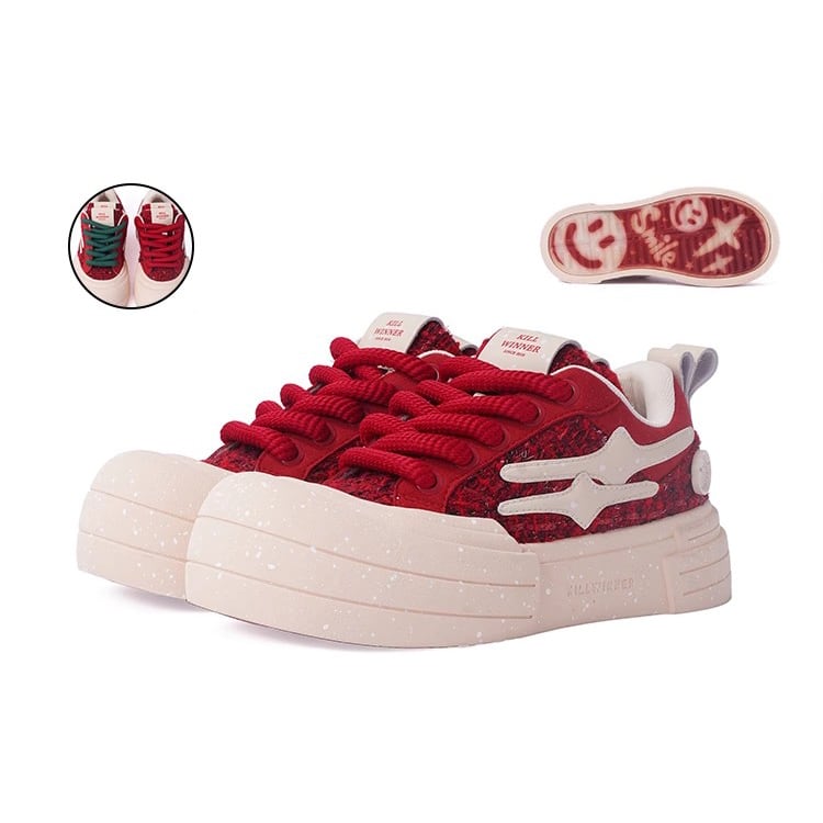 KILLWINNER ローカットスニーカー 厚底 ロゴ おしゃれ レトロ | スタイ