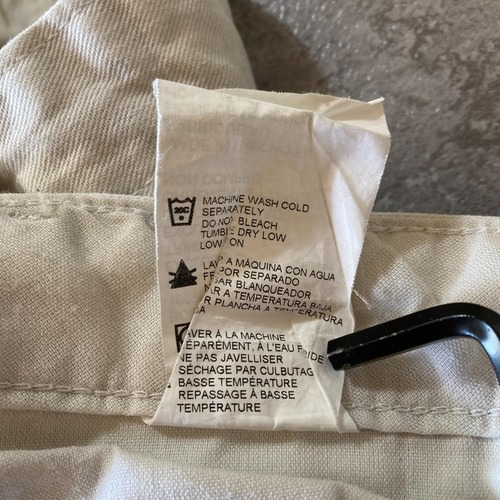 00s- Dickies ペインターパンツ ホワイト トリプルステッチ 無地 エルサルバドル製 34/32 pants 詳細写真12