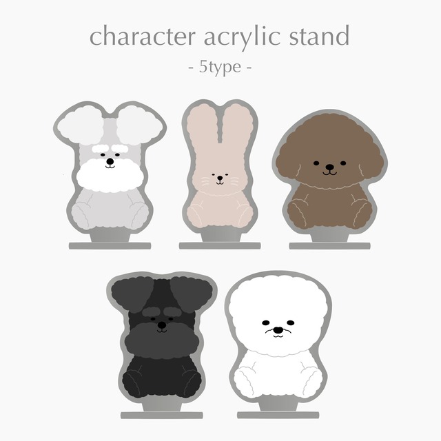 character acrylic stand (5type)