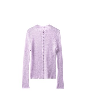 [999HUMANITY] SHEER TURTLENECK CARDIGAN (LAVENDER) 正規品  韓国 ブランド 韓国ファッション 韓国代行 999 ヒューマニティ HUMANITY 日本 店舗