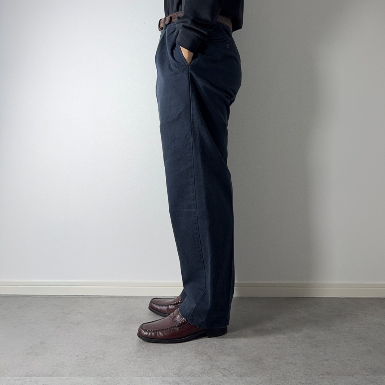 90s Polo by Ralph Lauren POLO CHINO ANDREW "made in USA" dark navy W32L30 古着 - 19