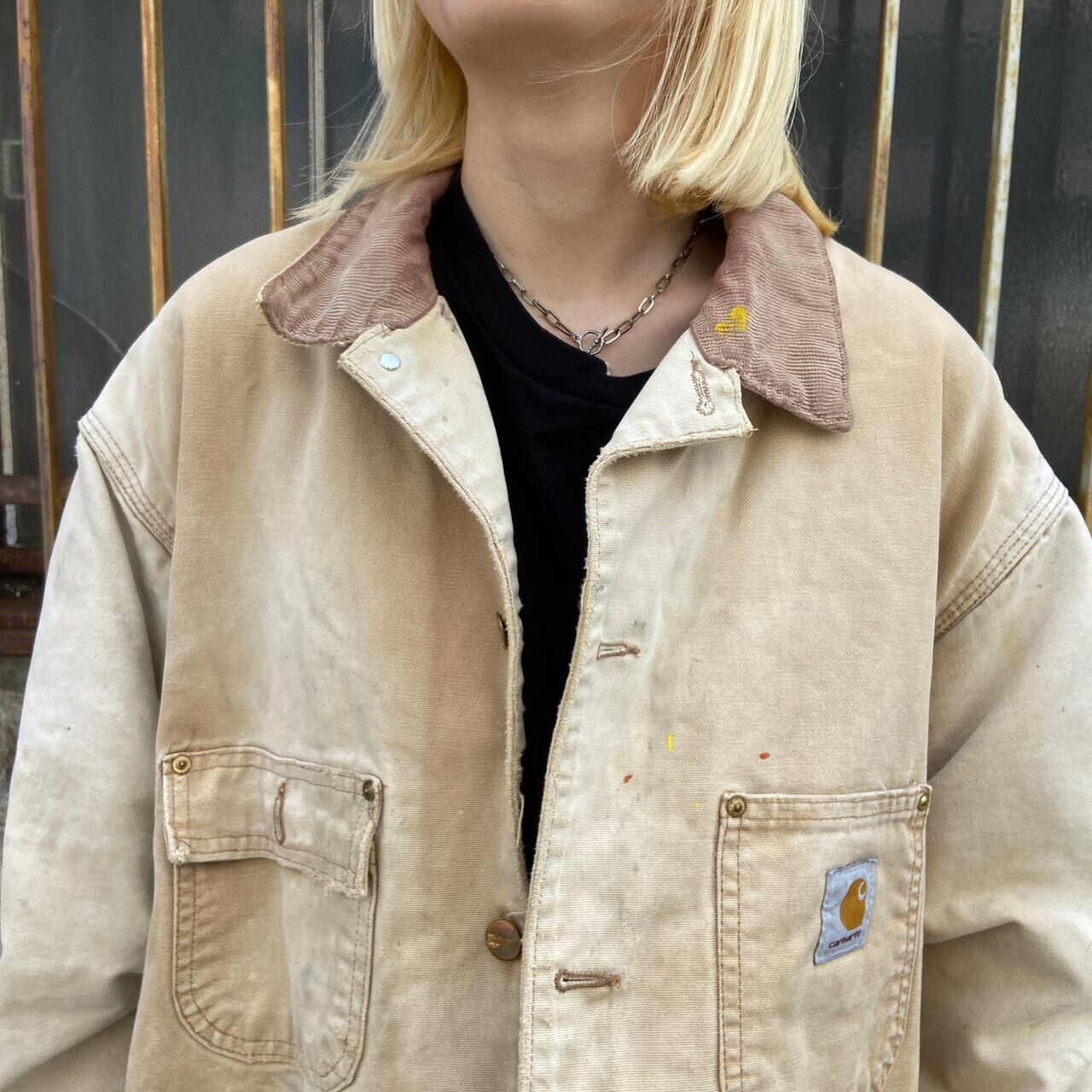 Carhartt カーハート ミシガンチョアコート ダック地 ブランケット ...