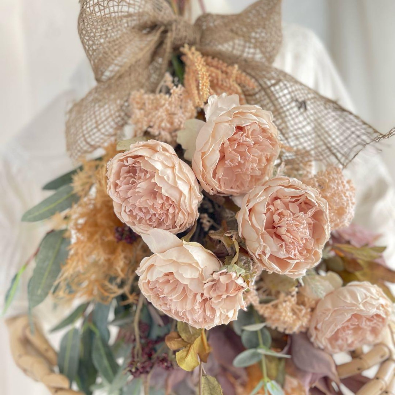 光触媒 クリスマススワッグ ドライフラワー アーティフィシャル  