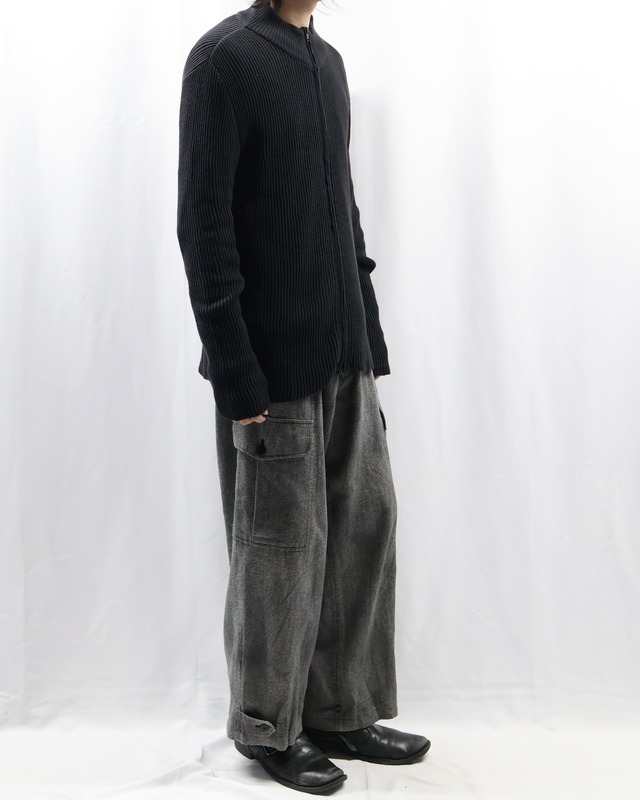 【Y's】hem shaped silhouette pants