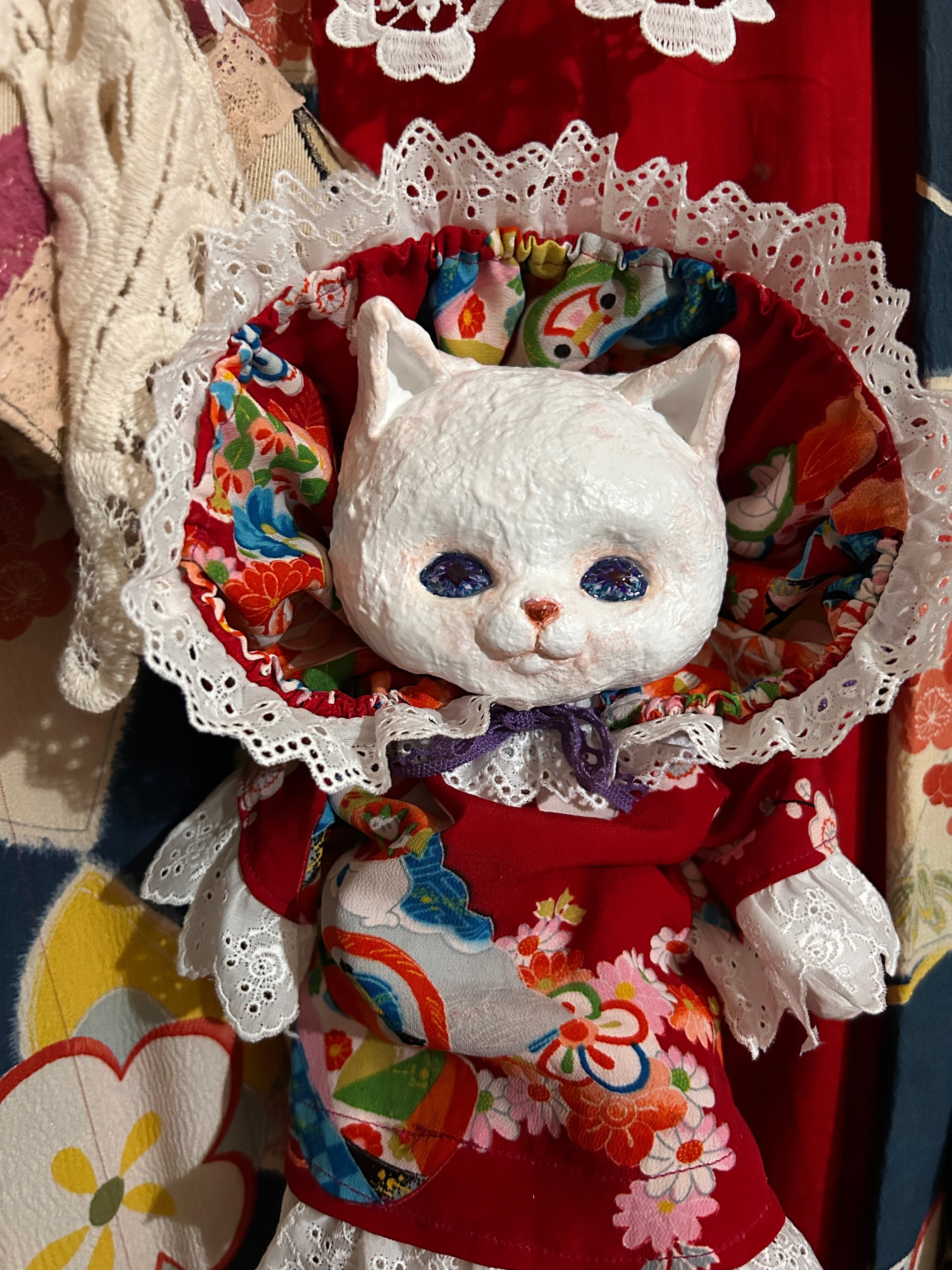 大幅値下げしました。 ヴィンテージ　コレクション　大型　猫ドール ⚠️最終値下げ⚠️ 海外作家様作 アートドール 太っちょ猫 【公式通販】