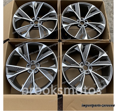 20インチ 新品RS7 グレー スタイル ホイール 2007+ アウディ A5 4 個セット -BRN-11850