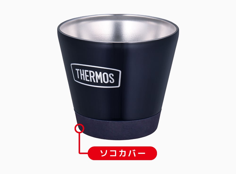 THERMOSサーモス】真空断熱カップ ミッドナイトブルー(400ml) | CAMP