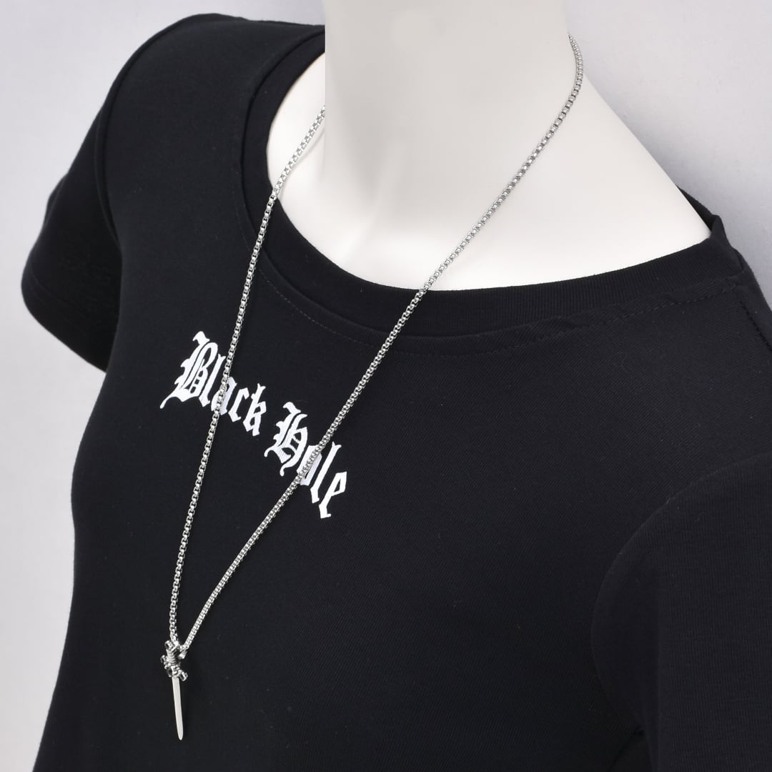 ブラックストーン×クロスソードネックレス | VOLCAN&APHRODITE