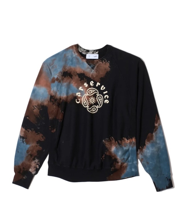【SUGARHILL】CAR SERVICE" MELT DYE SWEAT PULLOVER