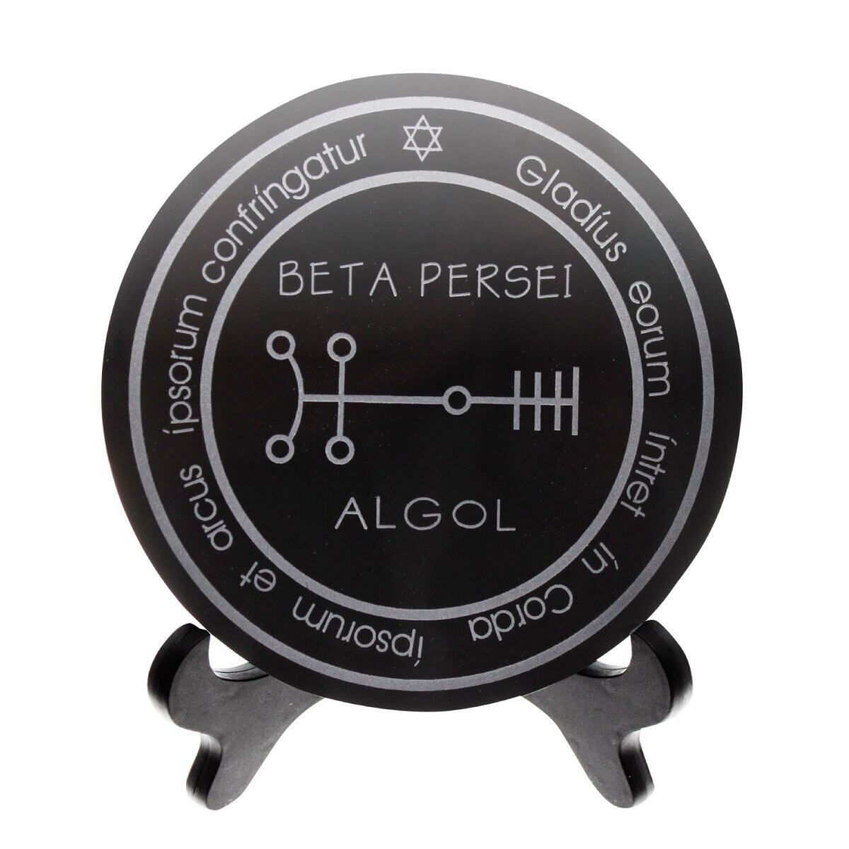 スクライングミラー 15cm/黒鏡/オブシディアン/黒曜石/霊視/風水