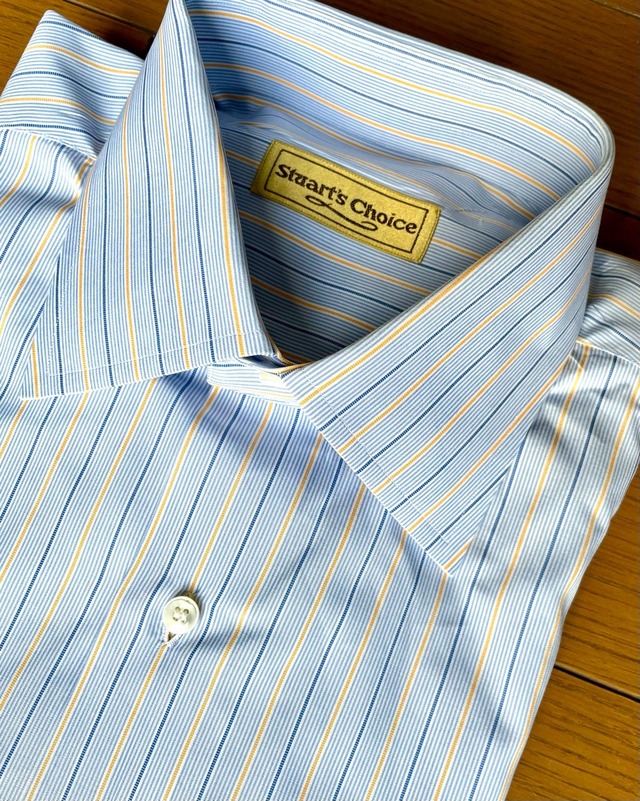 Paul Stuart NY イタリア製 スチュアートチョイス ドレスシャツ 15½ ユーズド