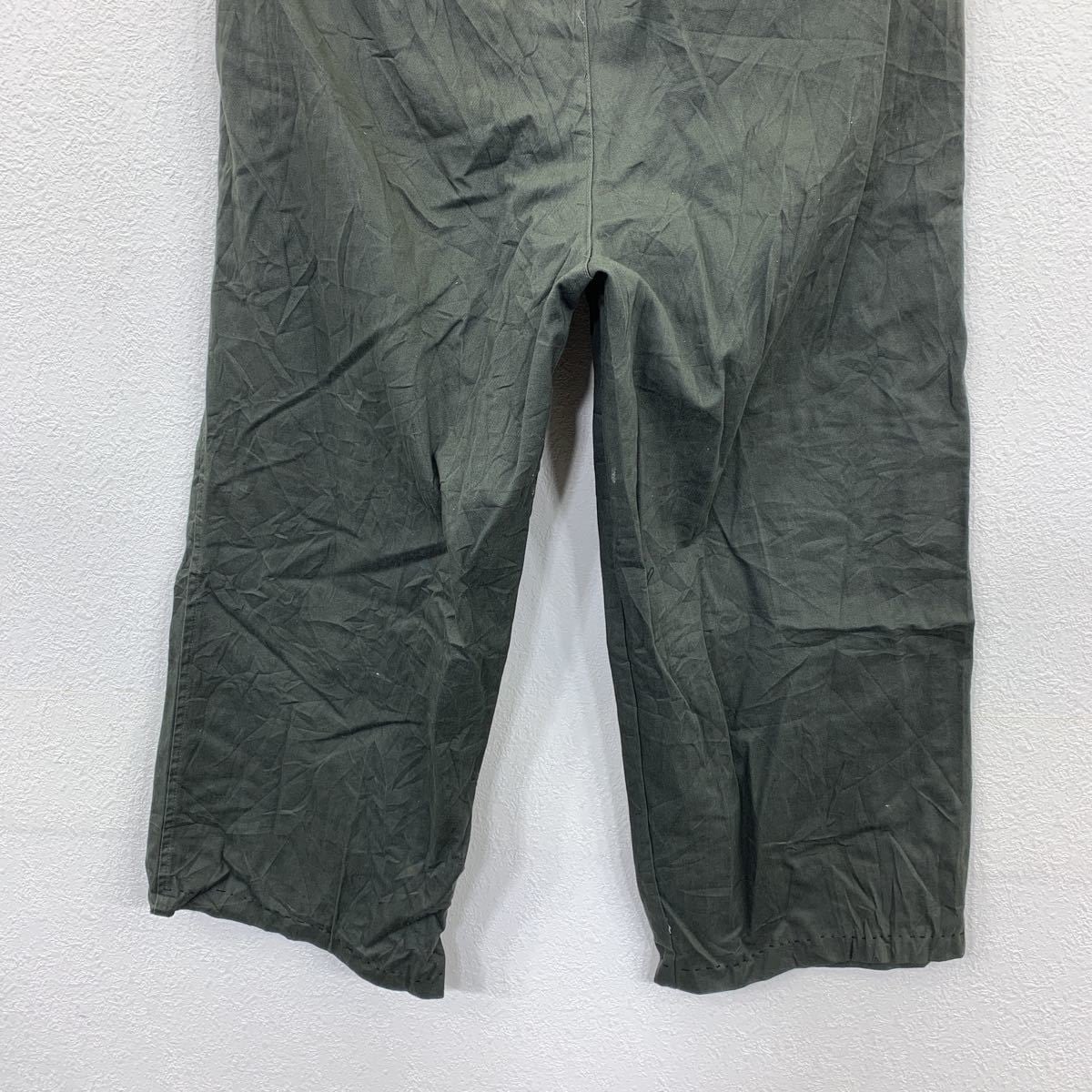 EDDIE DOMAN チノパンツ W36 カーキ オリーブ ビッグサイズ 古着卸