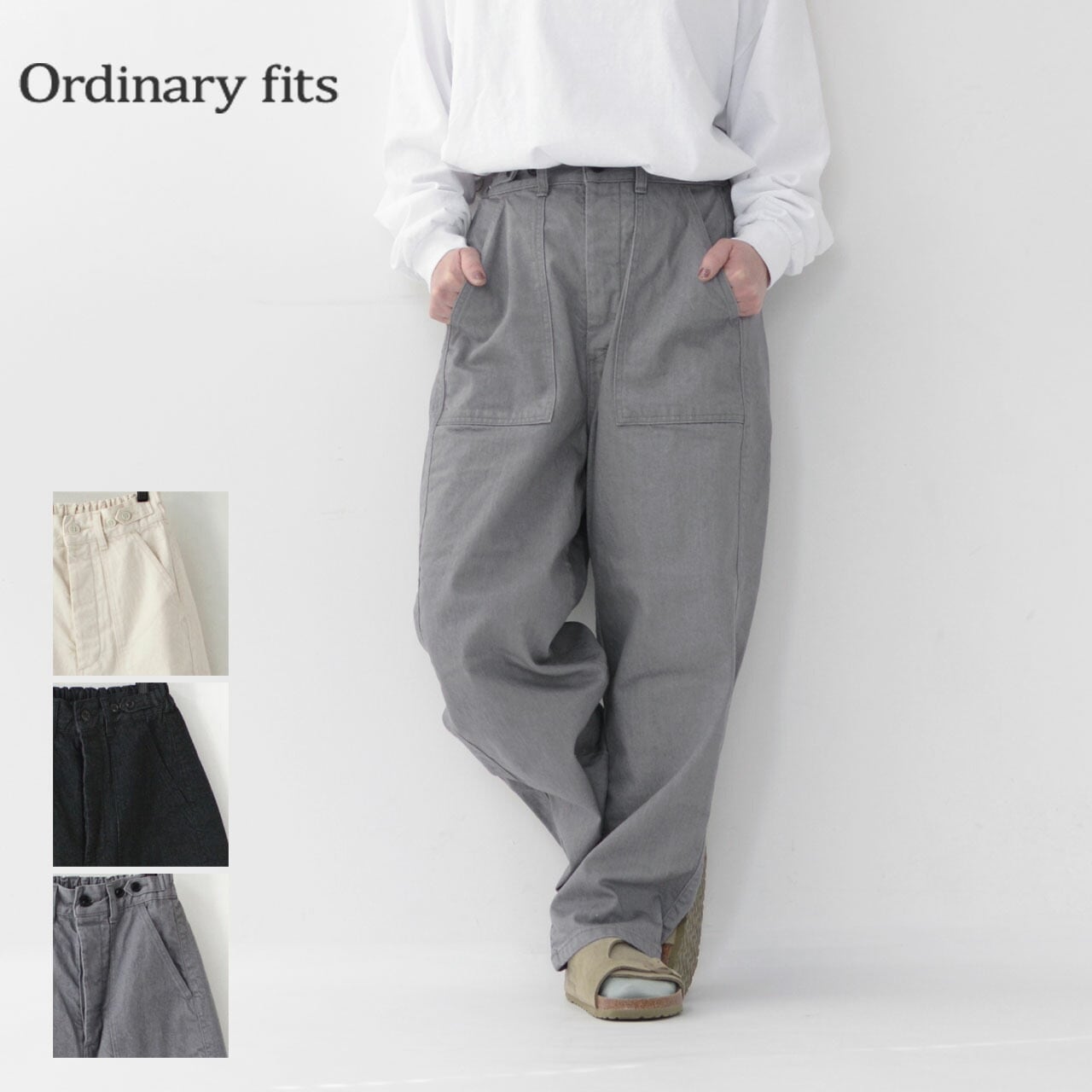 Ordinary fits オーディナリーフィッツ ジェームスデニムパンツ M