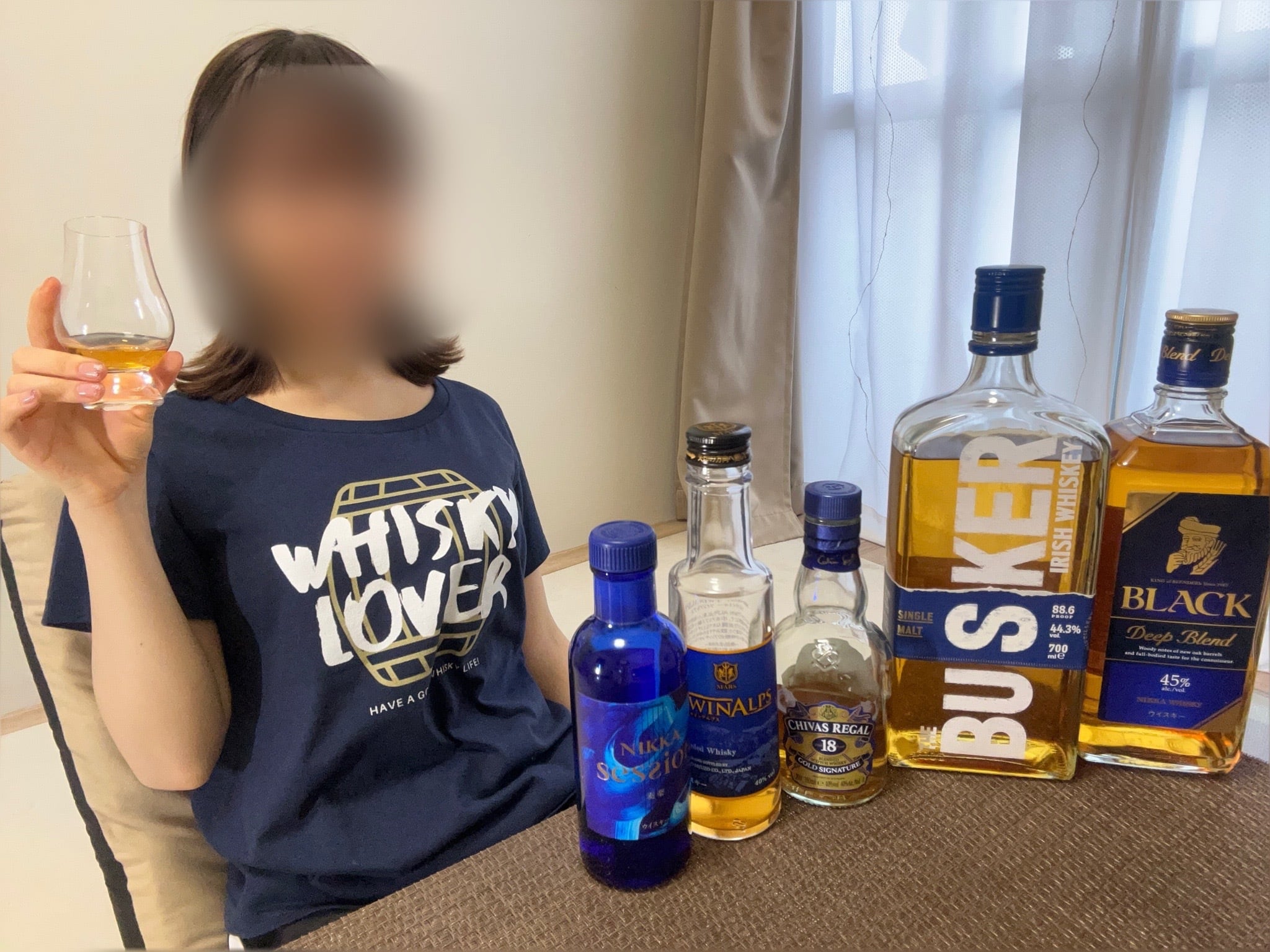 WHISKY LOVER T-shirt【metro blue】 | NWNL【あんらいウイスキー