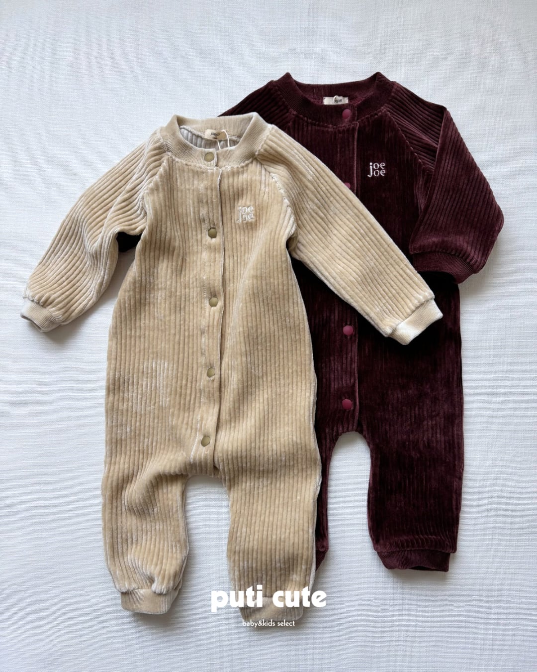 70-80 ꒰ 即納 ꒱ Joejoe velours rompers / joejoe ⸝⋆