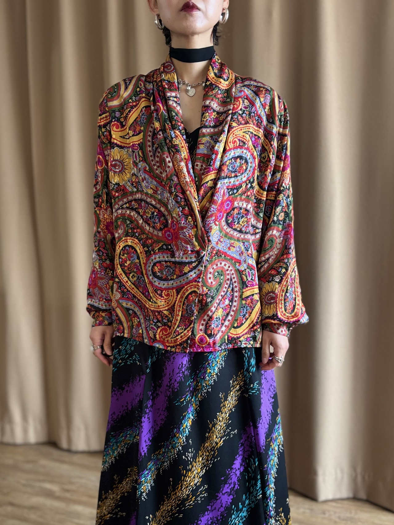 MADE IN U.S.A. paisley pattern shirt-5170-3