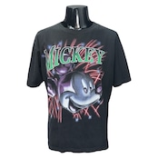 【DISNEY】90sミッキーマウス "Metallic Fireworks" グラフィック Tシャツ
