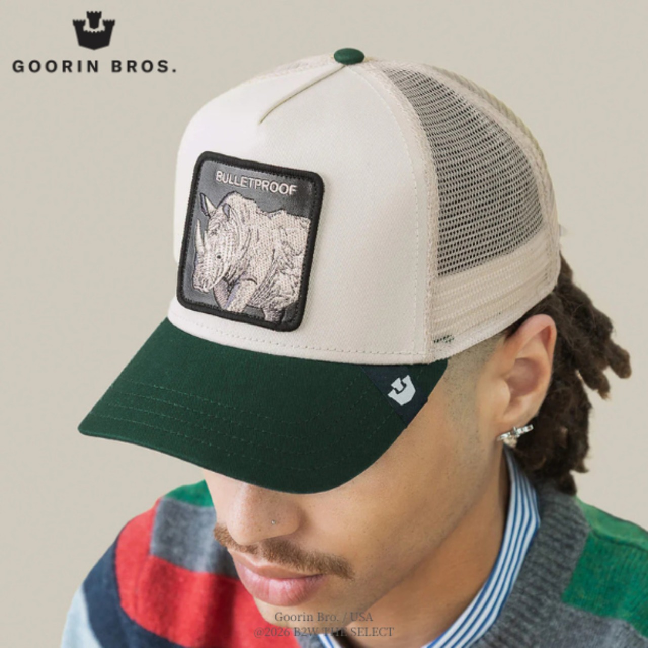 Goorin Bros. Bulletproof Trucker CHALK / GUARD - 10