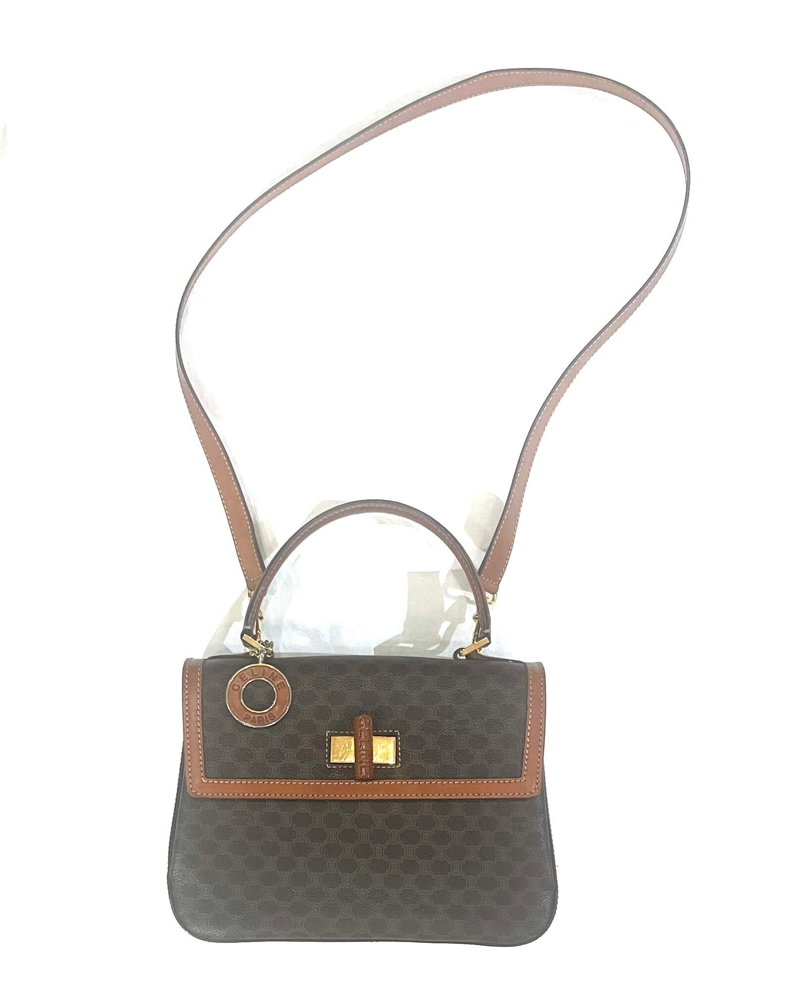 チャーム付き【CELINE】2608 セリーヌ ヴィンテージ マカダム 2WAY