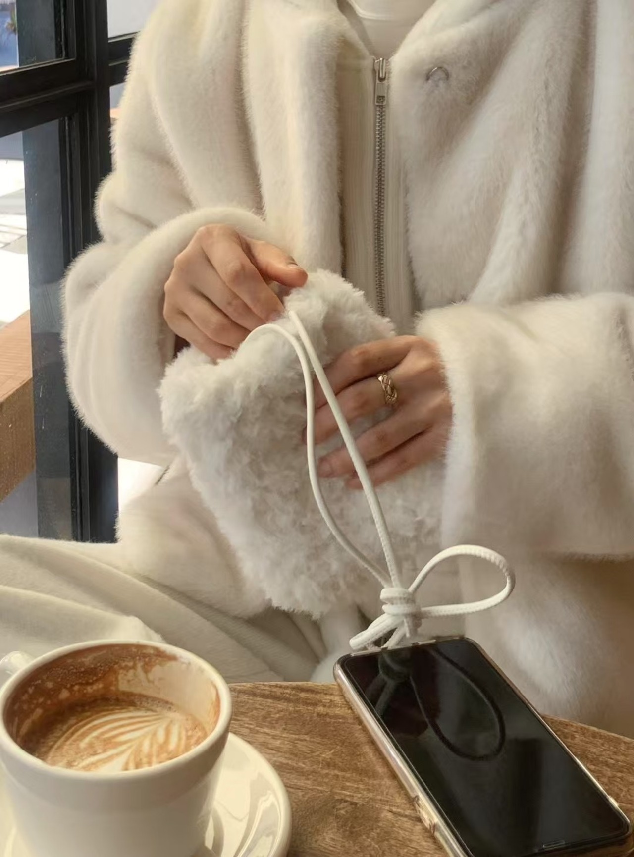 (予約) LITER / Banny fur bag 1color