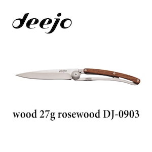 Deejo(ディージョ)　wood 27g アウトドア 折りたたみ ポケットナイフ