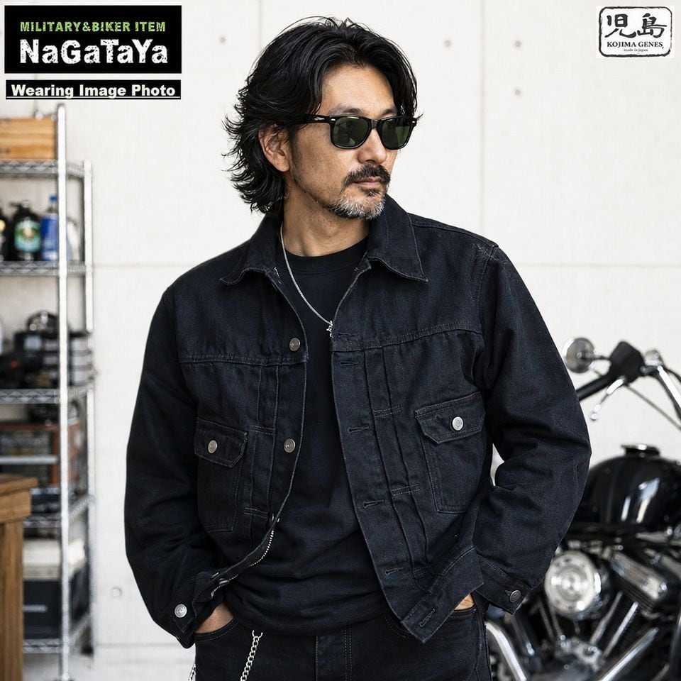 児島ジーンズ KOJIMA GENES 13oz セルビッチ ブラック ドット