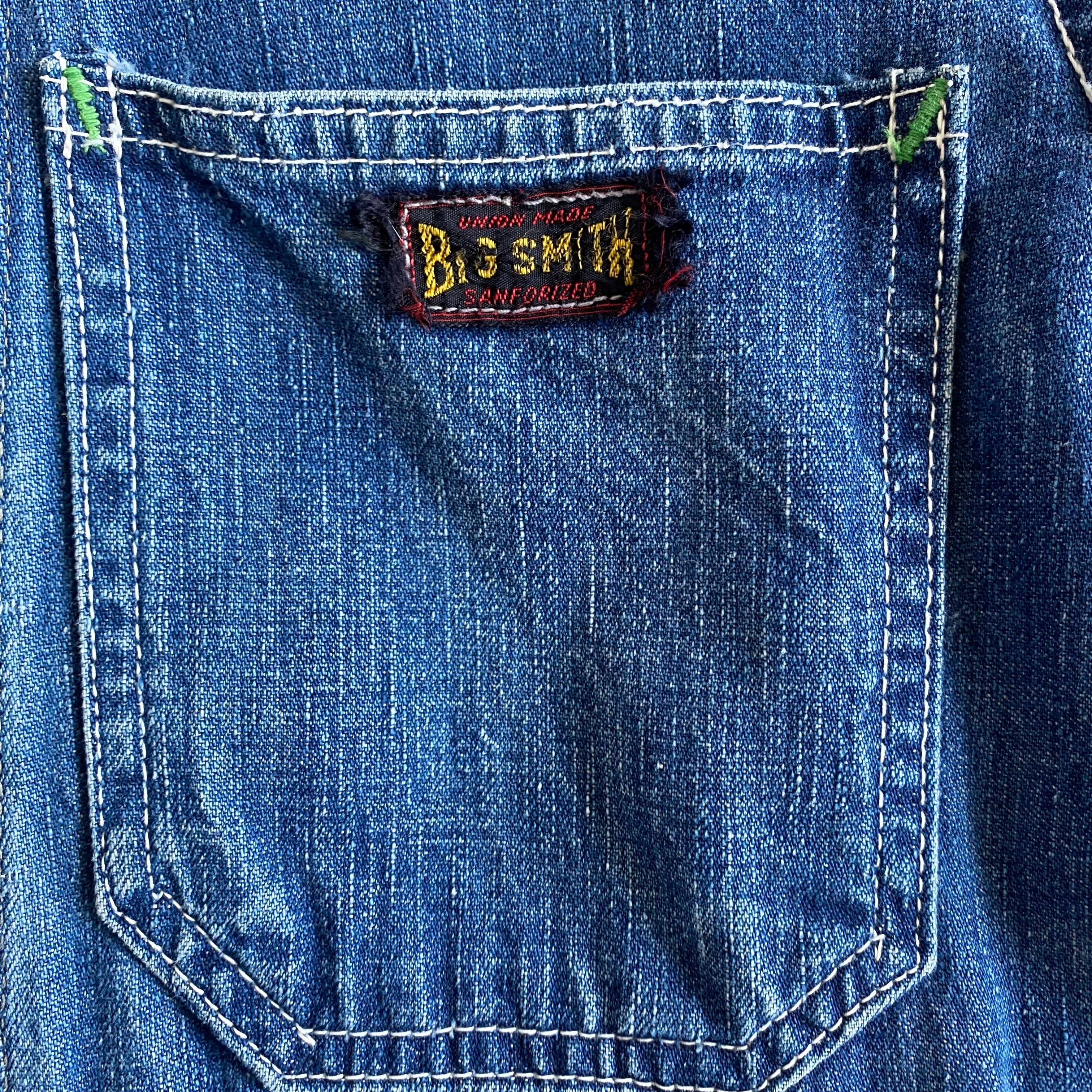 50s BIG SMITH セカンドタイプ 36サイズ 1950年代 BIGSMITH オーバーオール 36インチ