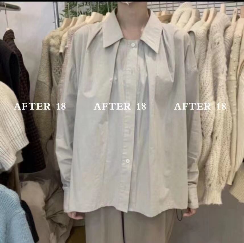 タック入りブラウス　AJ2085-787