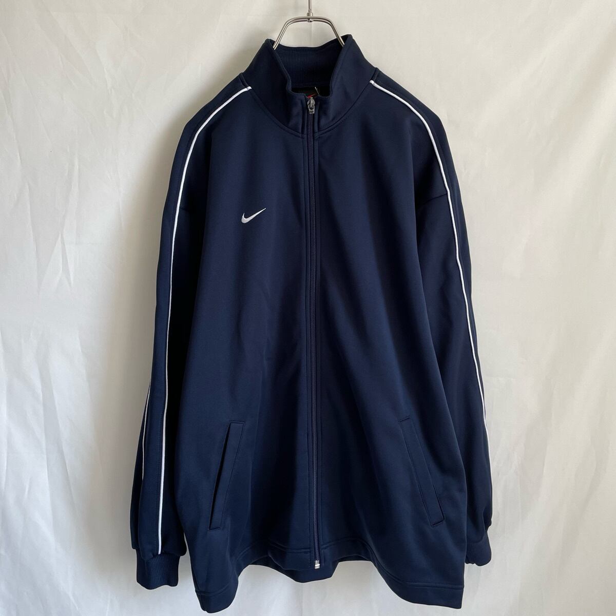 90s NIKE トラックジャケット ジャージ ナイキ 古着 紺 ネイビー